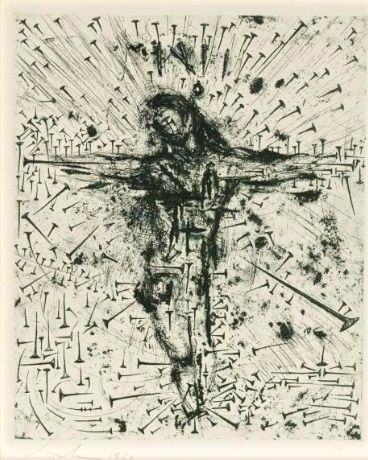 Aguafuerte Dali - Crucifixion, from Apocalypse de Saint Jean