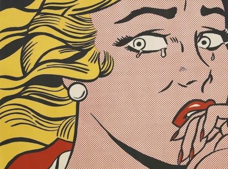 Litografía Lichtenstein - Crying Girl