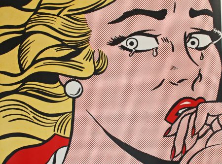 Litografía Lichtenstein - Crying Girl (mailer)