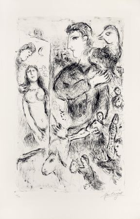 Litografía Chagall - Création 