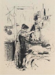 Litografía Vuillard - Cuisine. Recueil de 117 recettes. Illustré par Edouard Vuillard (6 lithographies originales), André Dunoyer de Segonzac (6 eaux-fortes originales), André Villeboeuf (6 eaux-fortes originales)