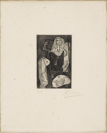 Aguafuerte Picasso - C.Zervos. PICASSO ŒUVRES 1920-1926. Cahiers d’Art », 1926. 1/50 avec l'eau-forte originale signée.