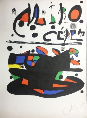 Litografía Miró - CÉRET. Lithographie originale signée ( 1977).