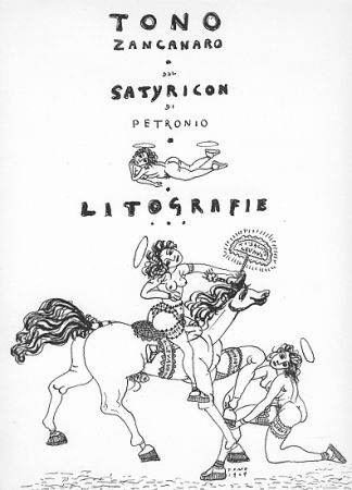 Litografía Zancanaro - Dal Satiricon di Petronio