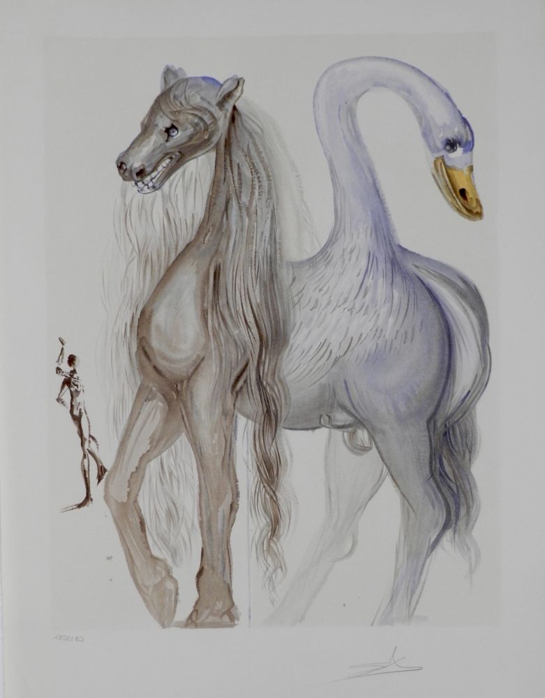 Litografía Dali - Dalinean Horses Horace's Chimera