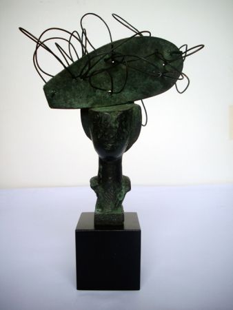 Monotipo Valdés - Dame en bronze