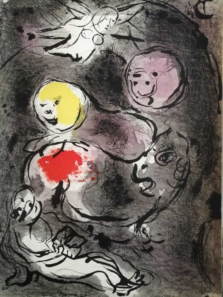 Litografía Chagall - Daniel avec les lions