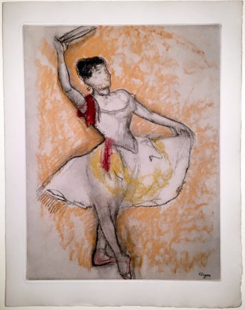 Aguafuerte Y Aguatinta Degas - Danseuse au tambourin (1882)
