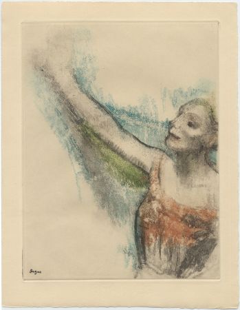 Aguafuerte Y Aguatinta Degas - Danseuse (étude, vers 1878-1880)