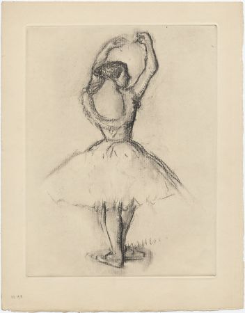 Aguafuerte Degas - Danseuse (étude, vers 1878-1880)