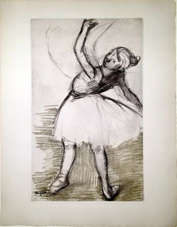 Aguafuerte Y Aguatinta Degas - Danseuse (étude, vers 1880)