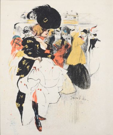 Litografía Villon - Danseuses au Moulin Rouge, 1899
