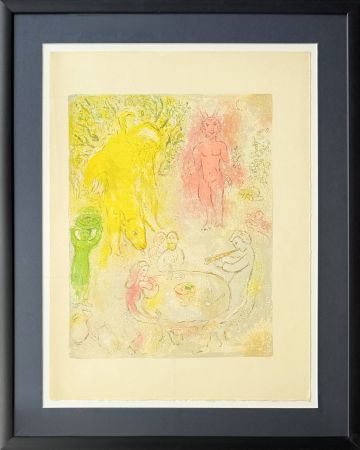 Litografía Chagall - Daphnes and Chloé, Planche XXIII (trial proof)