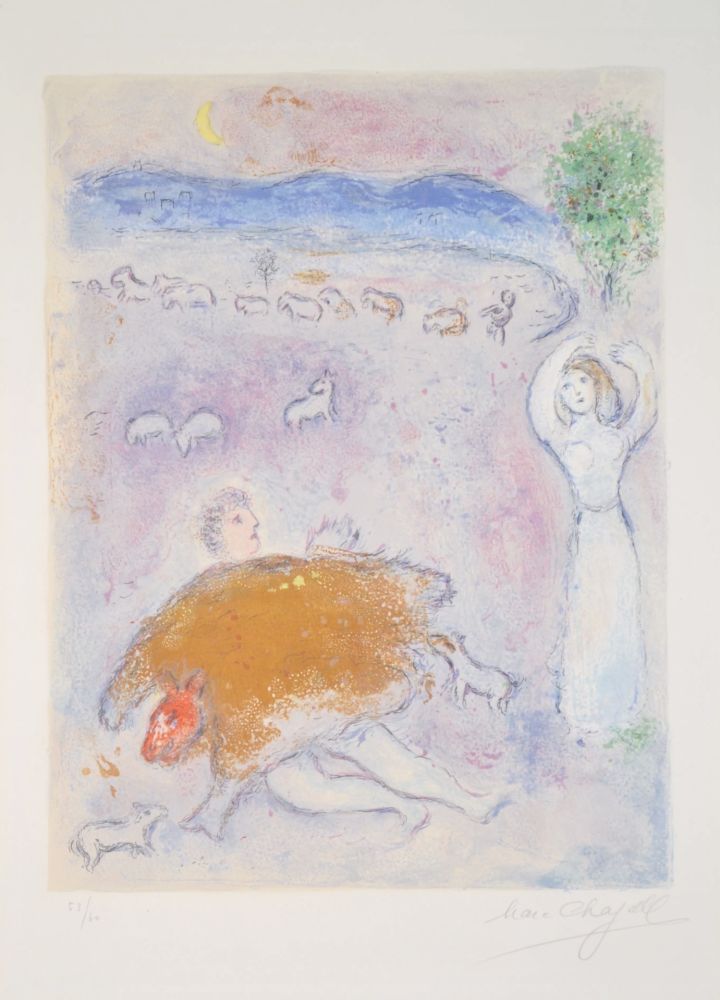 Litografía Chagall - D.C Daphne And Chloe - M317