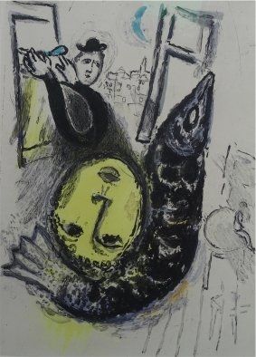 Aguafuerte Y Aguatinta Chagall - De Mauvais Sujets,plate nr.3