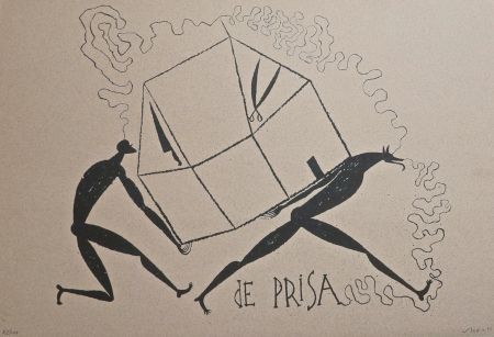 Litografía Bedia - De Prisa