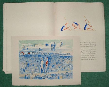 Libro Ilustrado Van Dongen - DEAUVILLE par Paul Poiret. 10 AQUARELLES DE VAN DONGEN (1931)