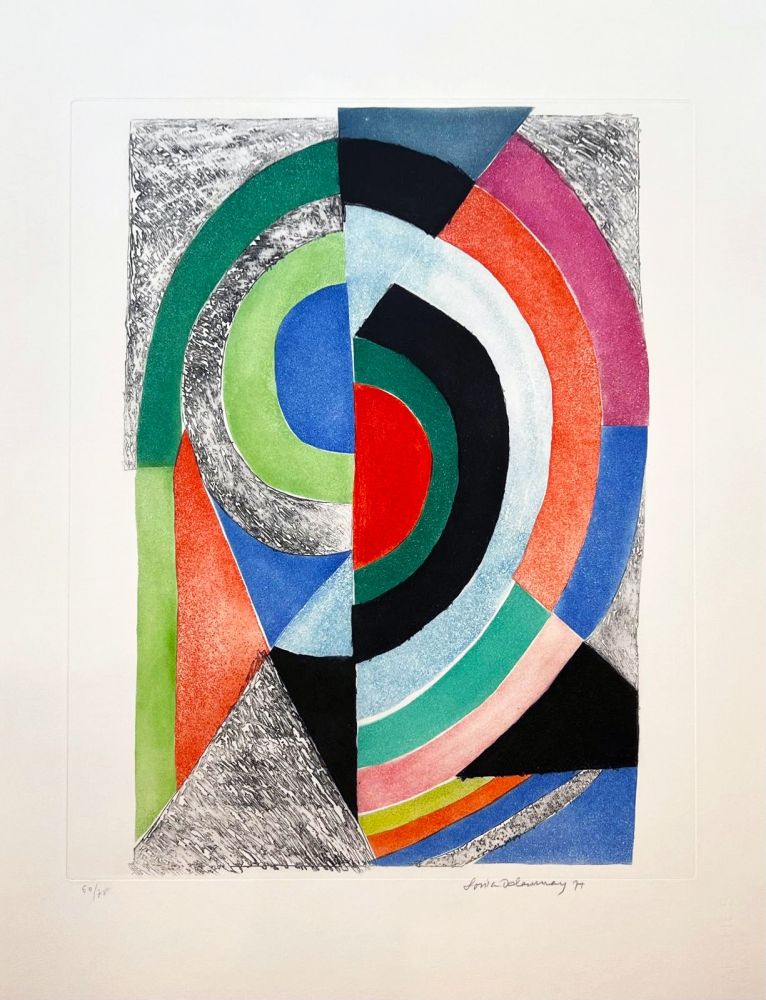 Aguafuerte Y Aguatinta Delaunay - Demi-cercles 