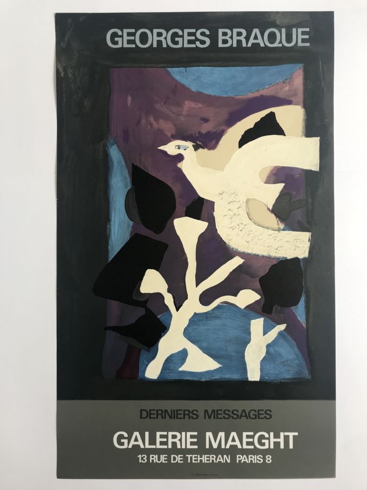 Cartel Braque - Derniers Messages / Galerie Maeght