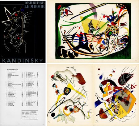 Libro Ilustrado Kandinsky - DERRIÈRE LE MIROIR N°101-102-103. KANDINSKY. Sept-Oct-Nov. 1957. 6 lithographies en couleurs.