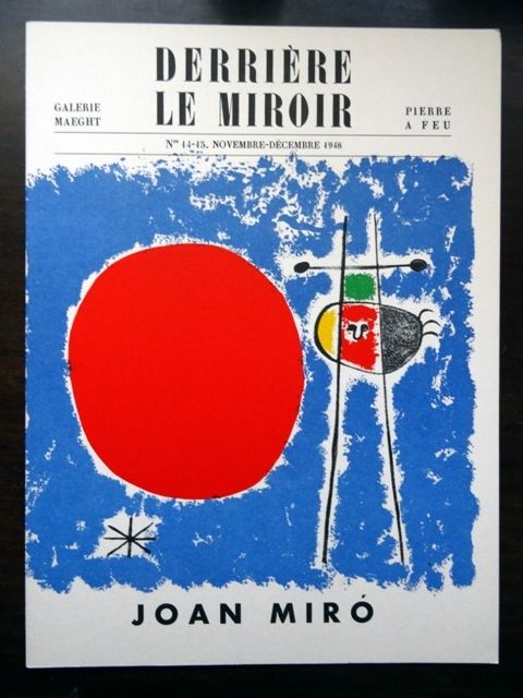 Libro Ilustrado Miró - DERRIÈRE LE MIROIR N°14 - 15