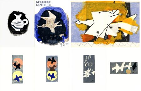 Libro Ilustrado Braque - DERRIÈRE LE MIROIR N° 115. BRAQUE. 9 lithographies couleurs (1959)