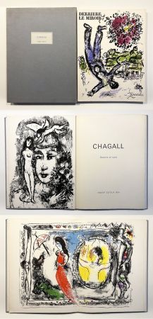 Libro Ilustrado Chagall - DERRIÈRE LE MIROIR N° 147. CHAGALL. DE LUXE SUR ARCHES. 3 lithographies (1964)
