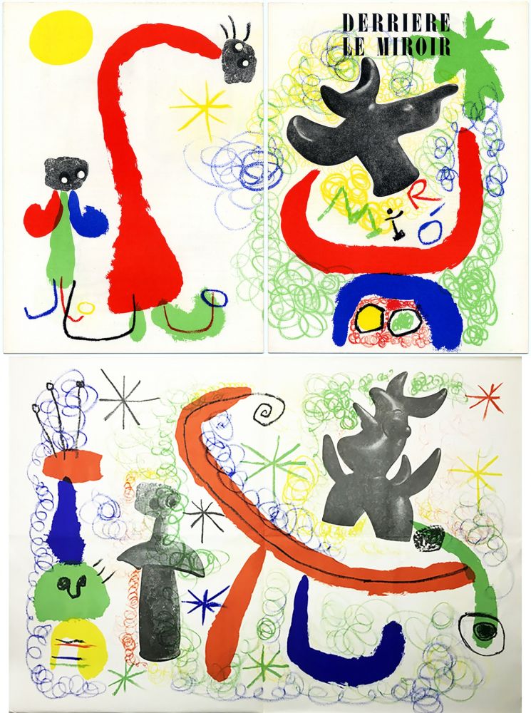 Litografía Miró - DERRIÈRE LE MIROIR n° 29-30 - MIRO. PARLER SEUL - Mai 1950.