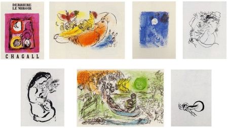 Libro Ilustrado Chagall - DERRIÈRE LE MIROIR N° 99-100. MARC CHAGALL. 7 LITHOGRAPHIES ORIGINALES (1957)