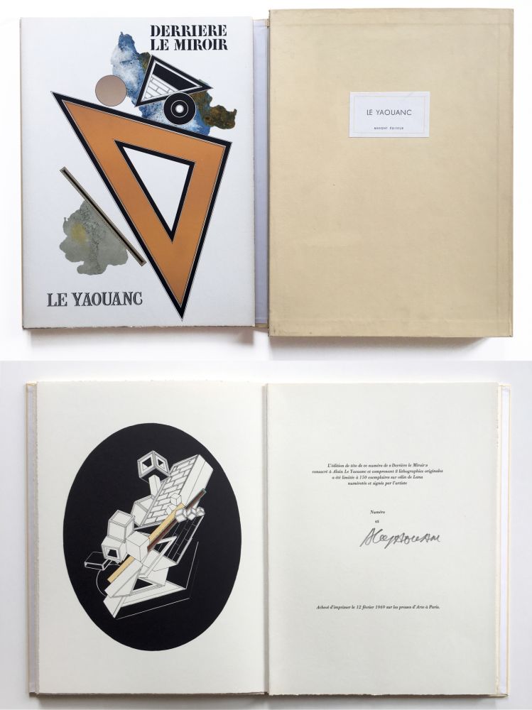 Libro Ilustrado Le Yaouanc - Derrière le miroir, n° 176. Le Yaouanc.‎ 1969. TIRAGE DE LUXE SIGNÉ.