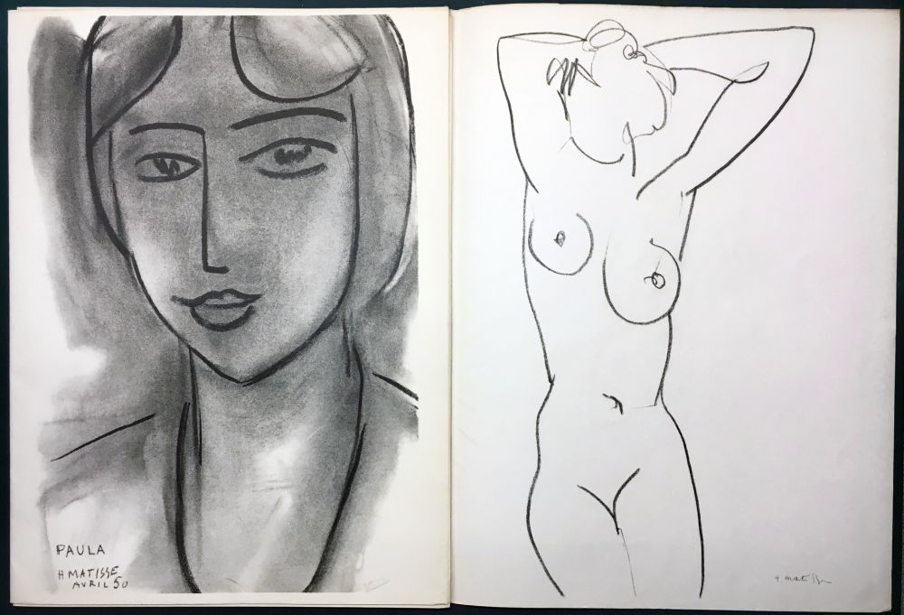 Libro Ilustrado Matisse - Derrière le Miroir n° 46-47. MATISSE. Mai 1952. 1ère Édition.