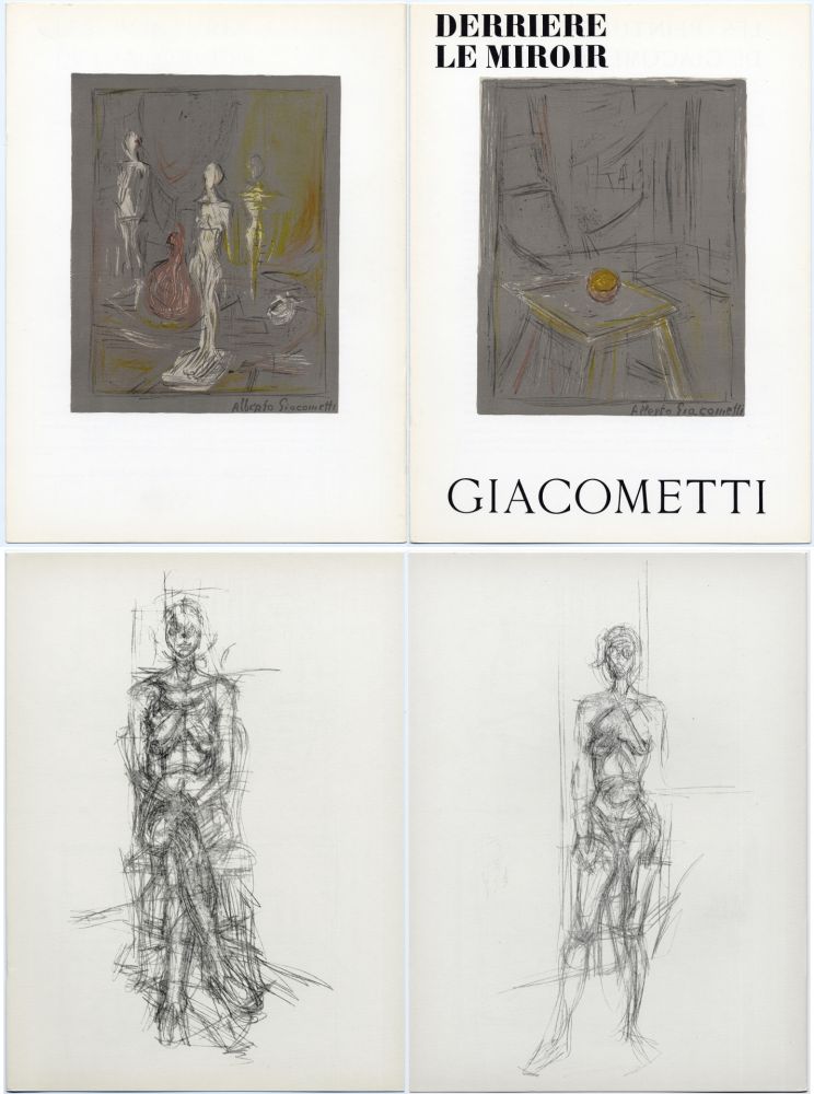 Libro Ilustrado Giacometti - Derrière le Miroir n° 65 . GIACOMETTI . Mai 1954.