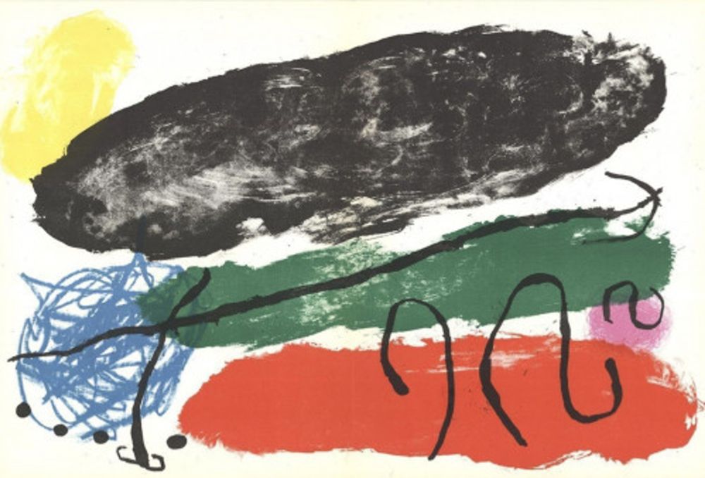 Litografía Miró - Derrière Le Miroir, Nº 119