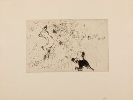 Grabado Chagall - Desire III. Les sept Péchés capitaux (The Seven Deadly Sins)