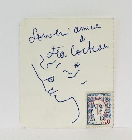 Sin Técnico Cocteau - Dessin au stylo bille. circa 1961. 