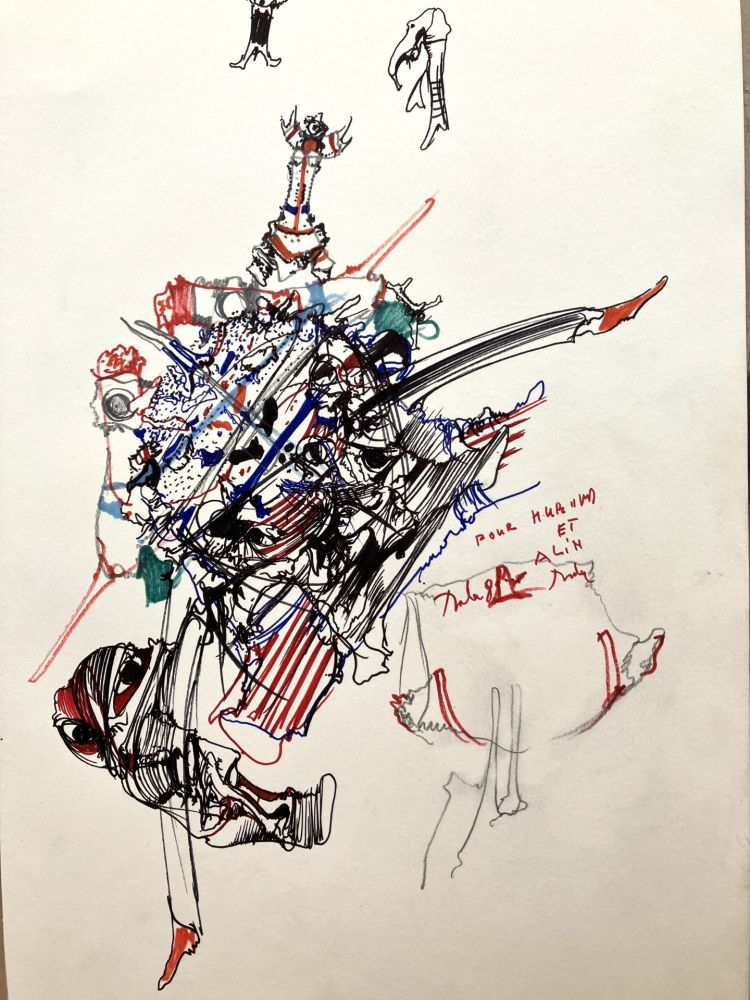 Sin Técnico Dado - Dessin aux feutres et crayon sur papier. 1986. 