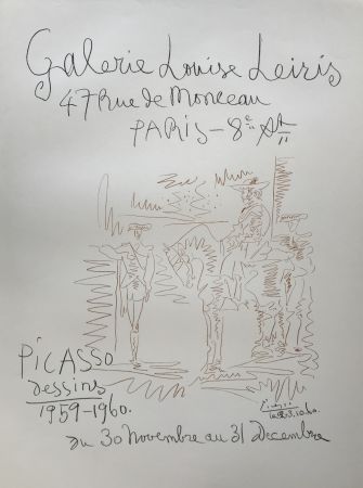 Litografía Picasso - Dessins 1959-1960