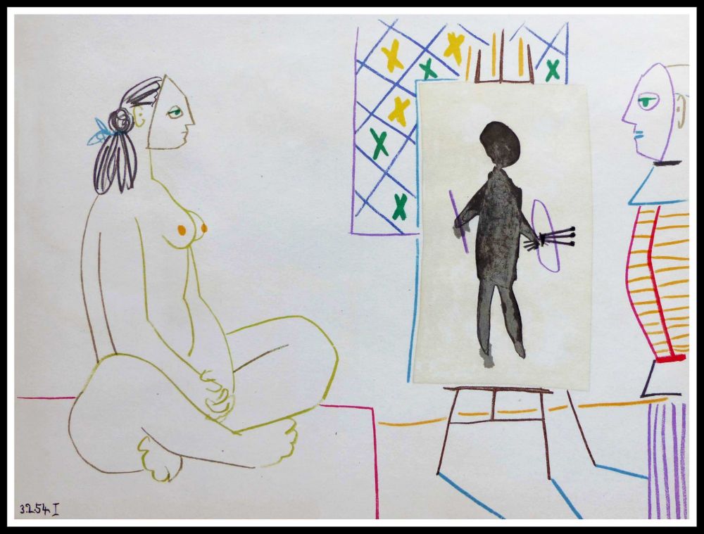 Litografía Picasso (After) - DESSINS DE VALLAURIS X