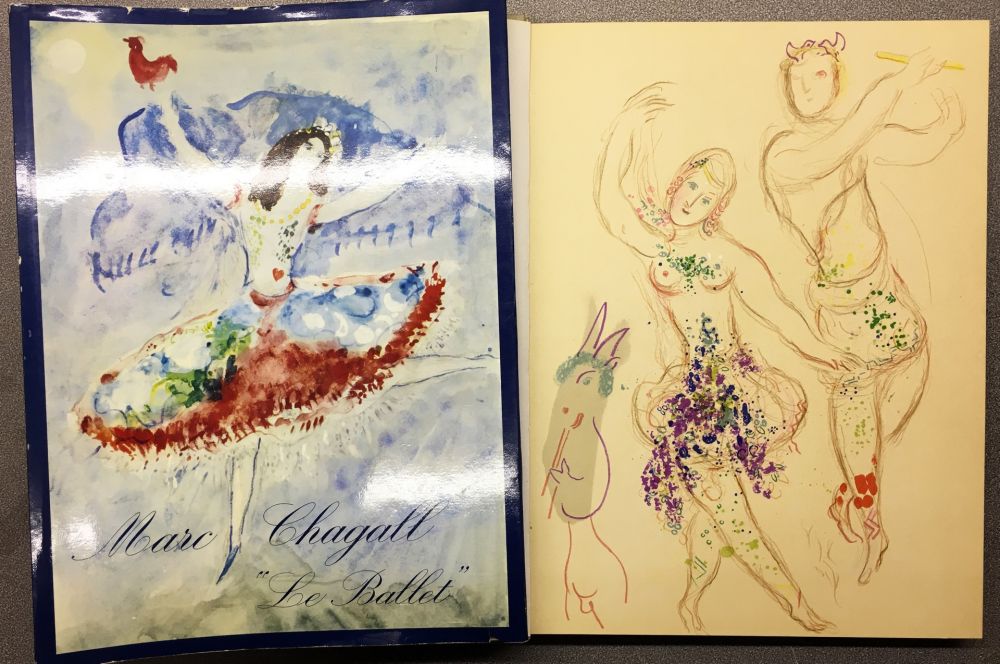 Litografía Chagall - DESSINS ET AQUARELLES POUR LE BALLET
