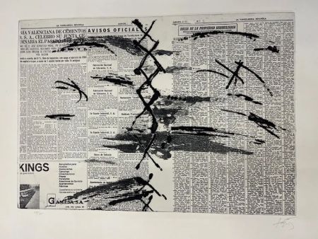 Aguafuerte Tàpies - Diario en papel