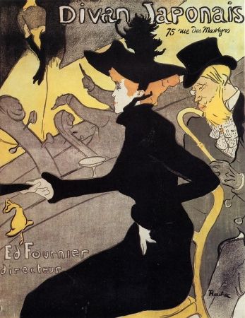 Litografía Toulouse-Lautrec - Divan japonais