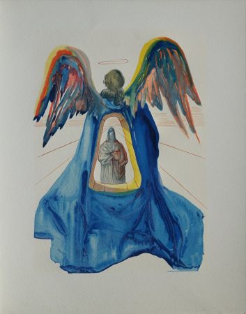Grabado En Madera Dali - Divine Comédie, Purgatoire 33, Dante purifié