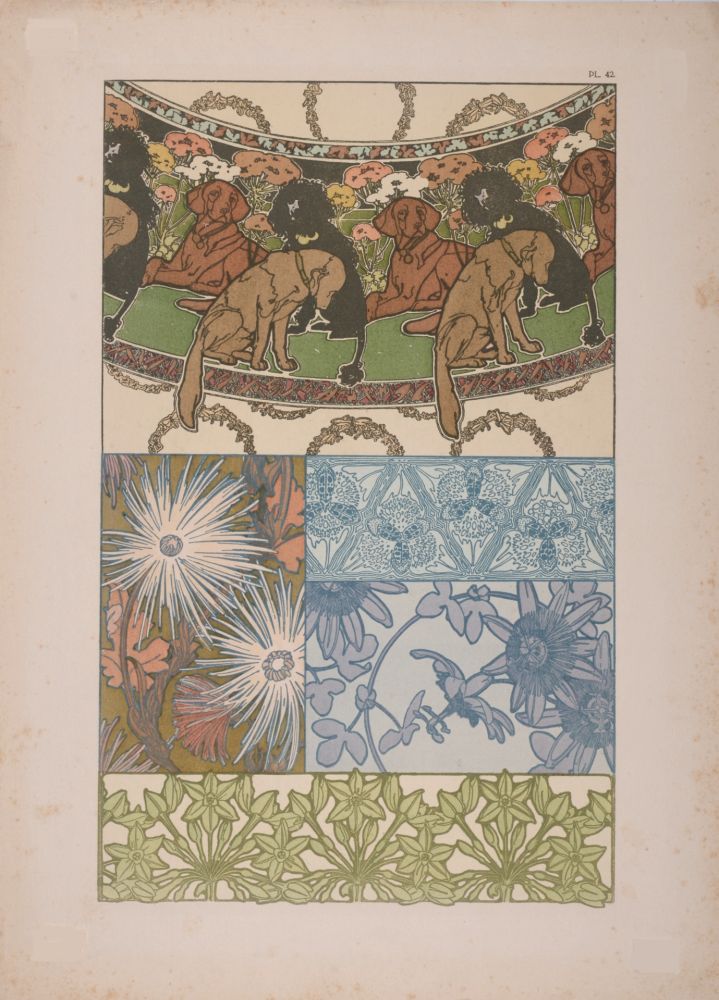 Litografía Mucha - Documents Décoratifs, 1902 - PLATE 42