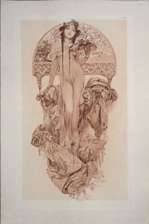 Litografía Mucha - Documents Décoratifs, 1902 - PLATE 6