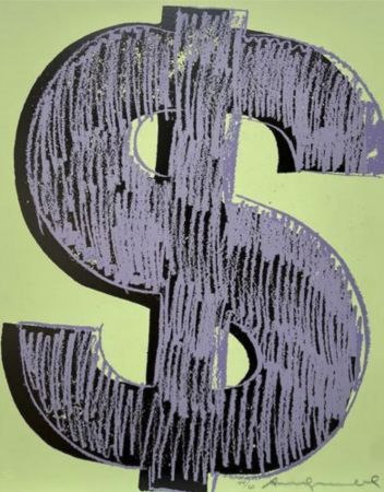 Serigrafía Warhol - Dollar sign