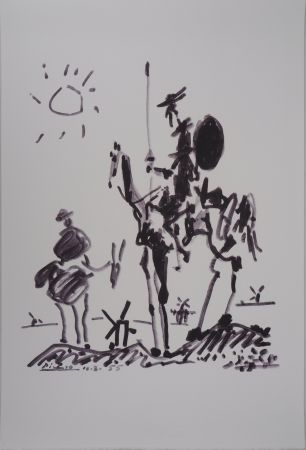 Litografía Picasso - Don Quichotte