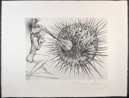 Grabado Dali - Don Quichotte et l'oursin