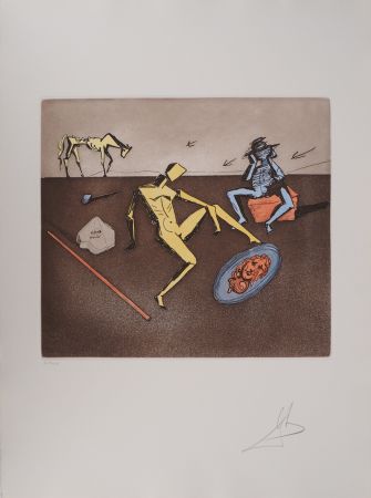 Grabado Dali - Don Quichotte, le Miroir de la Chevalerie