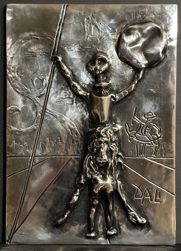 Relieve Dali - Don Quichotte Silver Bas Relief