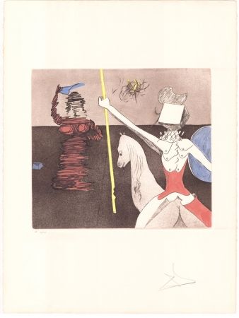 Grabado Dali - Don Quijote - après la bataille